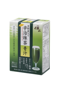 祇園辻利の抹茶配合の青汁商品／京都薬品ヘルスケア